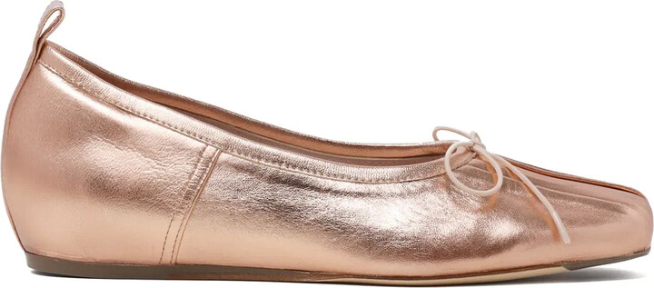 Simone Rocha Pleated Toe Ballerina Shoes