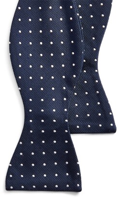 Ralph Lauren Dot Silk Repp Bow Tie