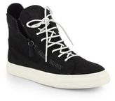 Thumbnail for your product : Giuseppe Zanotti Snakeskin-Embossed Leather High-Top Sneakers