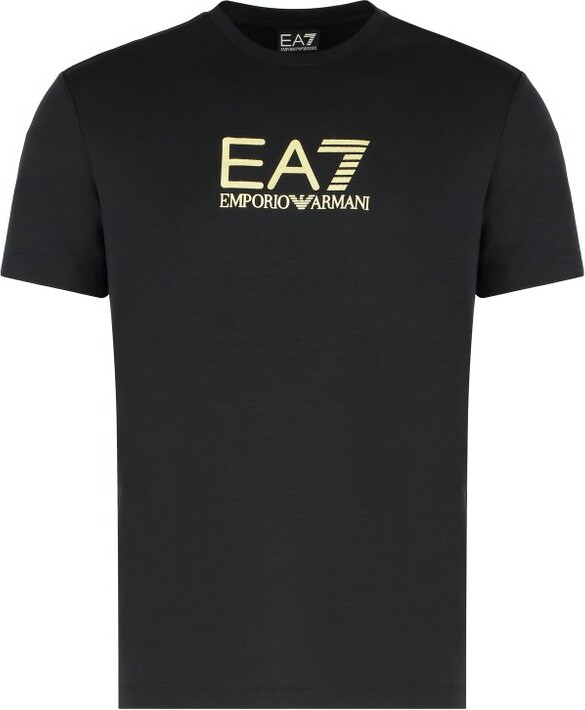 EA7 Emporio Armani Logo-Printed Crewneck T-Shirt
