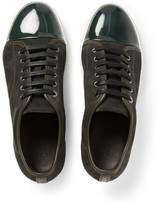 Thumbnail for your product : Lanvin Suede and Patent-Leather Sneakers