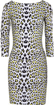 Thumbnail for your product : Just Cavalli Leopard-print stretch-satin jersey dress