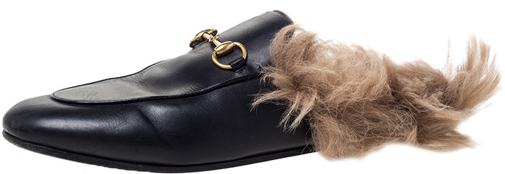 womens fur lined mules