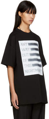 Raf Simons Black Any Way Out of This Nightmare Easy Fit T-Shirt