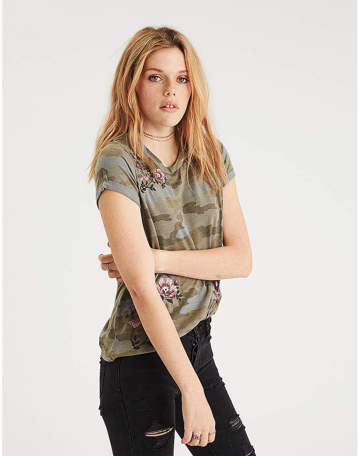 american eagle camo t shirt