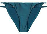 Thumbnail for your product : Vix Paula Hermanny Embellished Cutout Low-rise Bikini Briefs