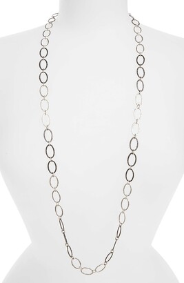 Armenta Old World Midnight Oval Link Necklace