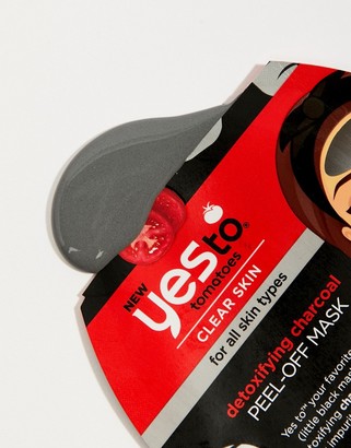 Yes to Tomatoes Detoxifying Charcoal Peel - Off Mask Single Use-No colour