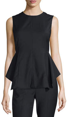 Theory Kalsing Cl. Continuous Peplum Top, Black