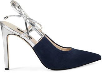 nine west navy pumps