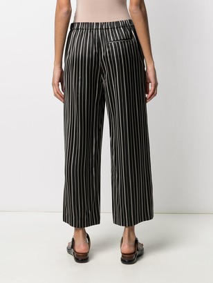 Theory Striped Crop Trousers