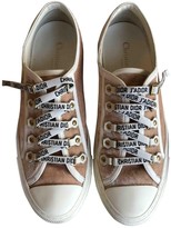 dior pink velvet sneakers