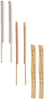Thumbnail for your product : Forever 21 drop chain earring set