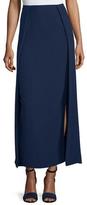 Thumbnail for your product : Ralph Lauren Collection High-Waist Carwash Midi Skirt, Navy