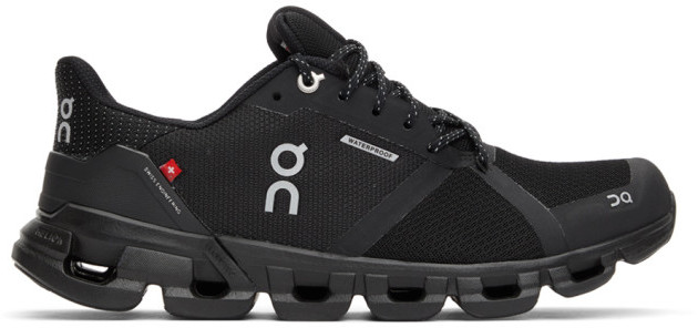 womens black waterproof trainers