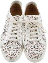 Thumbnail for your product : Alaia 2016 Laser Cut Leather Sneakers