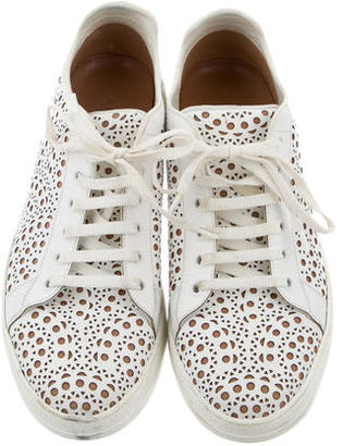 Alaia 2016 Laser Cut Leather Sneakers