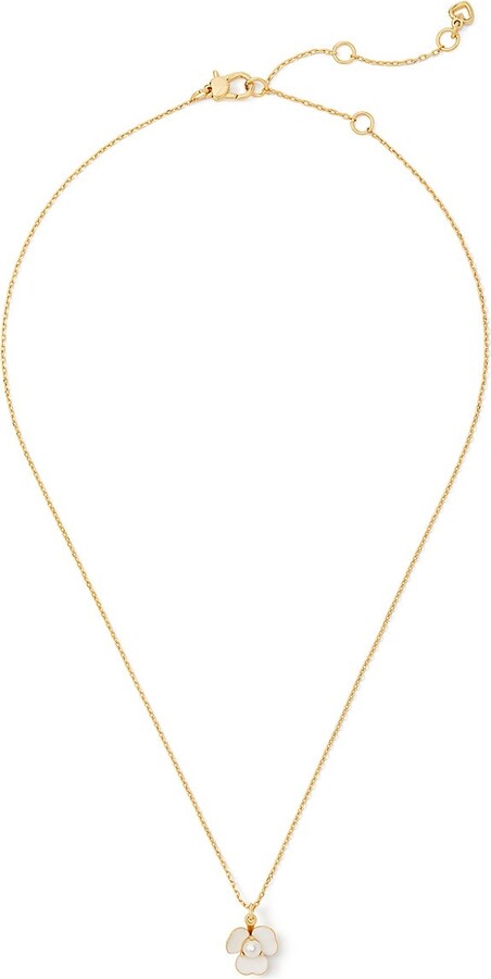 Kate Spade New York Fresh Squeeze Goldtone, Cubic Zirconia and Faux-Pearl  Station Necklace