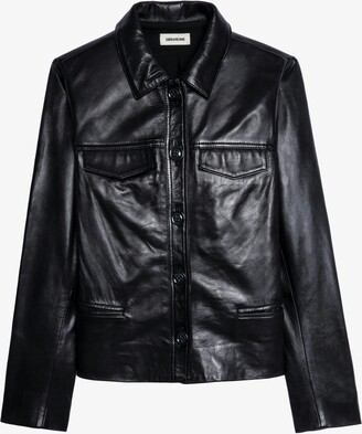 Zadig & Voltaire Leather Coat Liam