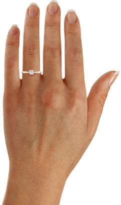 Goldsmiths Princess Cut 0.40 Carat Solitaire Diamond Ring In 18 Carat Rose Gold