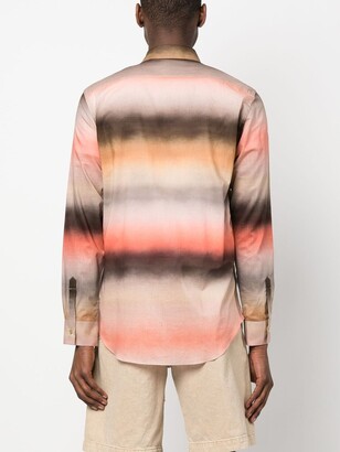 Paul Smith Ombré-Effect Stripe-Pattern Shirt