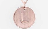 Thumbnail for your product : Nashelle 14k-Rose Gold Fill Initial Disc Necklace