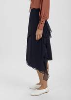 Thumbnail for your product : Rachel Comey Defiant Silk Chiffon Skirt Midnight