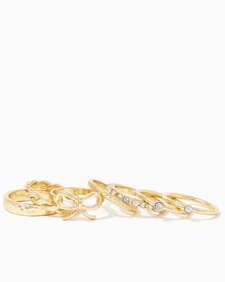 Charming charlie Lucky Seven Ring Set