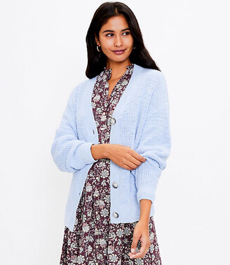 LOFT Relaxed V-Neck Cardigan - ShopStyle