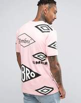 Thumbnail for your product : House of Holland x Umbro T-Shirt With All Over Logo Print