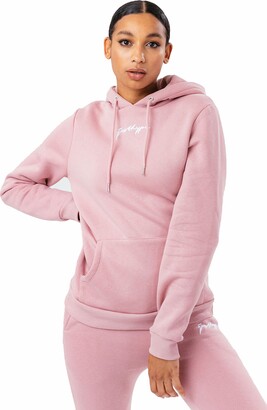 Hype BLACK DRAWCORD WOMEN'S PULLOVER HOODIE Size: 12