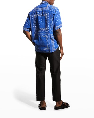 Etro Men's Silk Bandana Short-Sleeve Shirt - ShopStyle