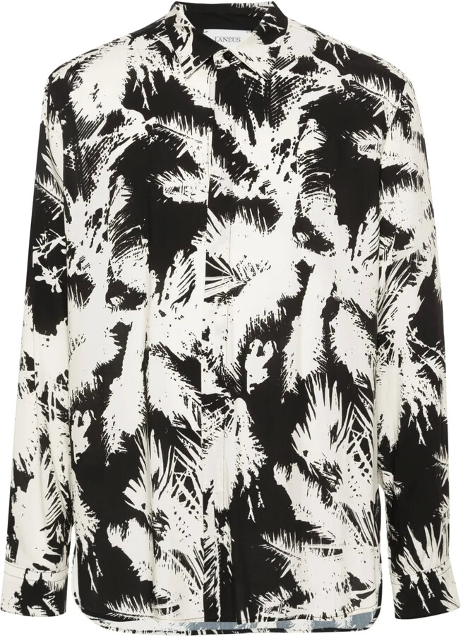 Laneus Abstract-Print Shirt