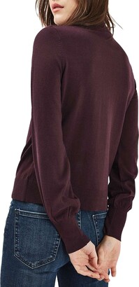 Topshop Blouson Sleeve Mock Neck Sweater