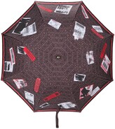Thumbnail for your product : Moschino Travel Tag Print Umbrella