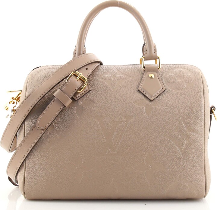 Louis Vuitton Speedy Bandouliere Bag Monogram Empreinte Giant 25 - ShopStyle