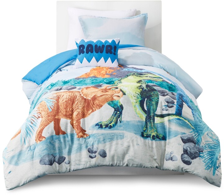 68 X 88 KESS InHouse NL Designs Rainbow Zebra  Multicolor Animals Twin Comforter 