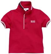 Thumbnail for your product : HUGO BOSS Red Short Sleeved Tipped Polo Top