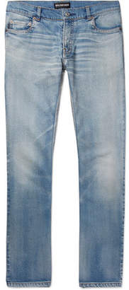 Balenciaga Stretch-Denim Jeans - Men - Light blue