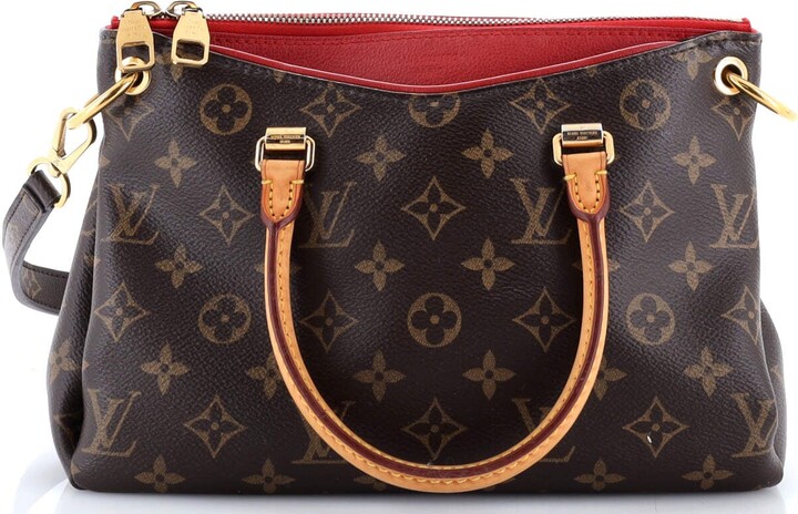 Louis Vuitton Pallas Tote Monogram Canvas with Leather BB