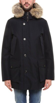 Woolrich Fur Trim Down Jacket - ShopStyle Long Coats