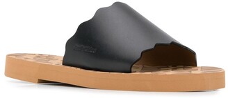 See by Chloe Scalloped Leather Flats
