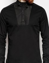 Thumbnail for your product : ASOS Overshirt In Long Sleeve With Funnel Neck