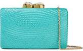 Thumbnail for your product : Kayu Embellished Woven Straw Clutch
