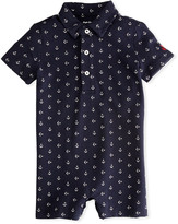 Thumbnail for your product : Ralph Lauren Kids Mesh Anchor-Print Polo Shortall, Size 3-18 Months