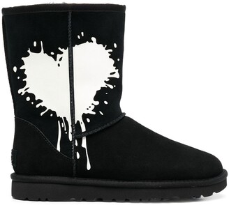 UGG Classic heart-print boots