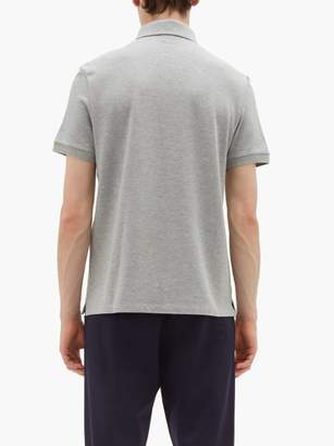 Valentino Rockstud Cotton Polo Shirt - Mens - Grey