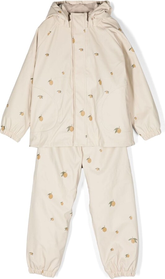 Konges Sløjd Kids Neutral Palme Lemon Print Rain Set ShopStyle