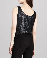 Thumbnail for your product : Alice + Olivia Patrisha Sequined Tank Top