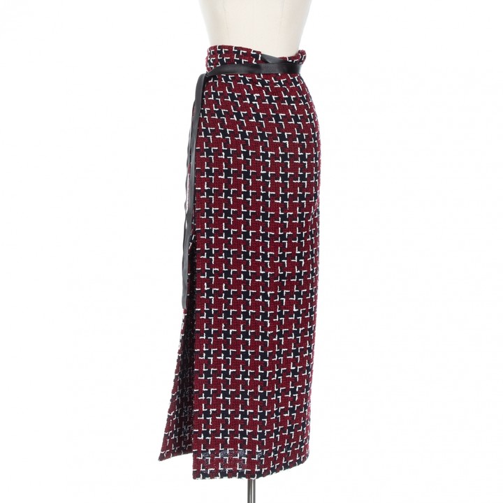 Chanel Burgundy Wool Skirts - ShopStyle